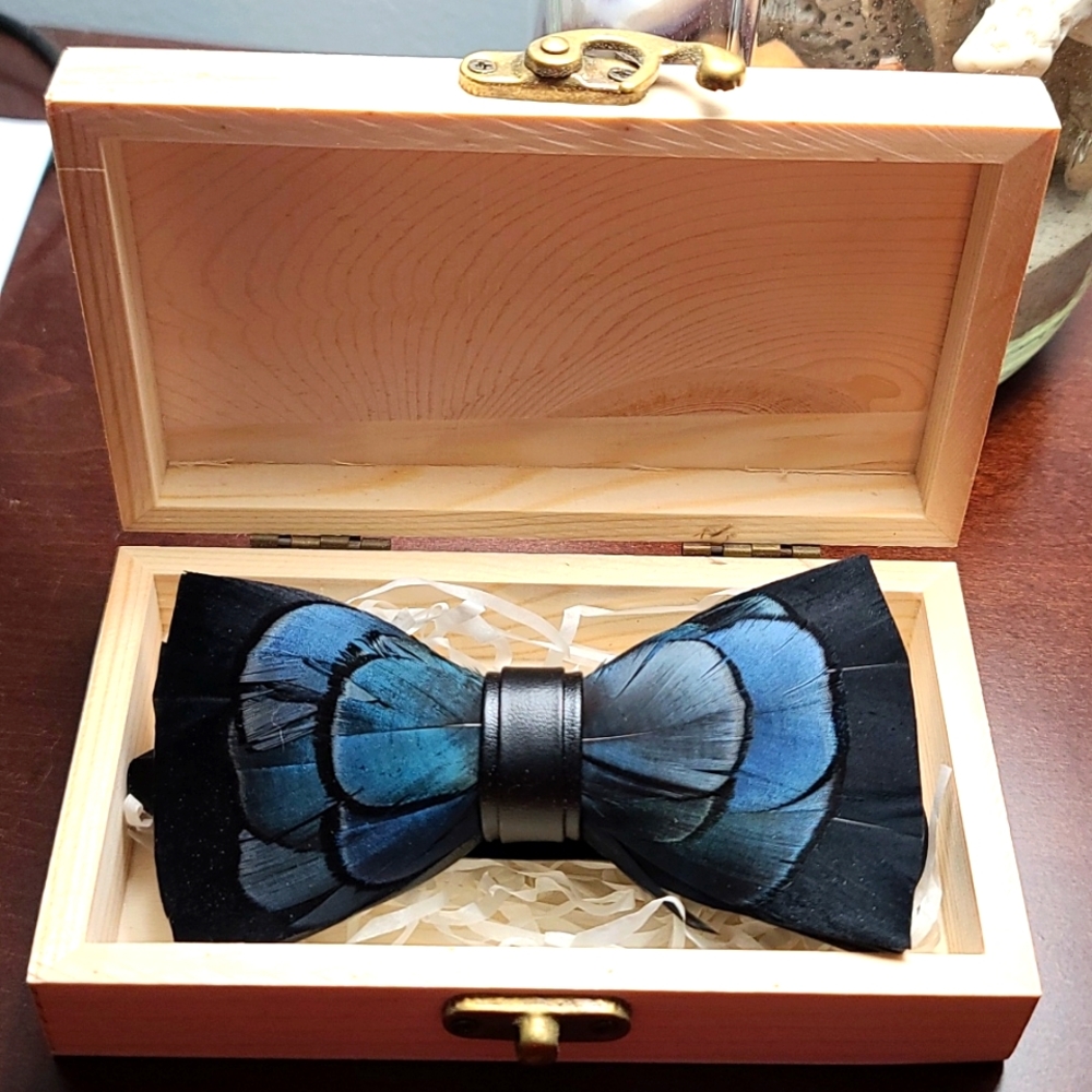 Luxury Feather Bowtie, Bow Tie🎀 👔